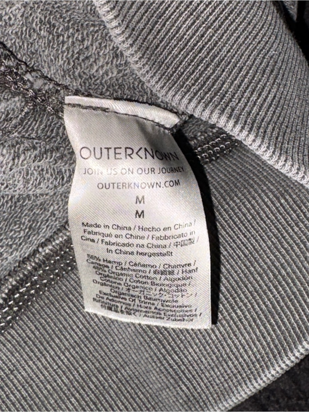 Outerknown Garment Dyed Washed Hoodie Size Medium - Picture 3 of 4